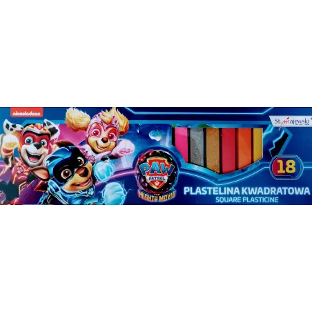 Plastelina Kwadratowa Psi Patrol 18 Kolorów St. Majewski Plastelina Kwadratowa Psi Patrol 18 Kolorów St. Majewski