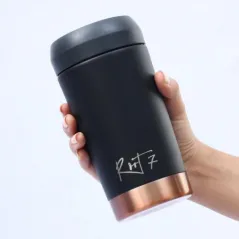 KUBEK TERMICZNY 360 ML STALOWY SZCZELNY NA KAWĘ I HERBATĘ ROOT7