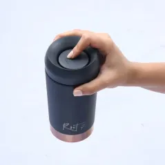 KUBEK TERMICZNY 360 ML STALOWY SZCZELNY NA KAWĘ I HERBATĘ ROOT7