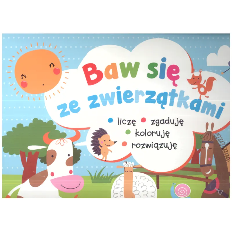 BAW SIĘ ZE ZWIERZĄTKAMI BLOK Z NAKLEJKAMI 4+ - Olesiejuk