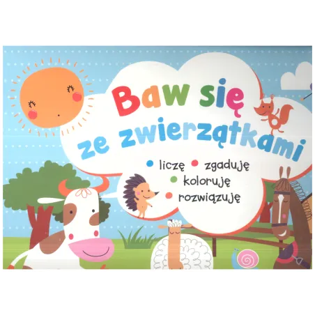 BAW SIĘ ZE ZWIERZĄTKAMI BLOK Z NAKLEJKAMI 4+ - Olesiejuk