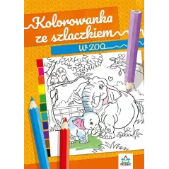 KOLOROWANKA ZE SZLACZKIEM W ZOO Natalia Logvanova - Wydawnictwo Pryzmat