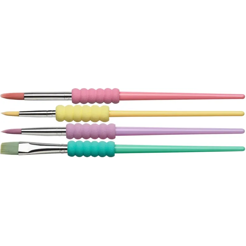 PĘDZLE SZKOLNE Z MIĘKKIM UCHWYTEM 4 SZT. FABER-CASTELL PĘDZLE SZKOLNE Z MIĘKKIM UCHWYTEM 4 SZT. FABER-CASTELL