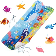 MATA ANTYPOŚLIZGOWA DO WANNY 100×40 CM Z 200 PRZYSSAWKAMI