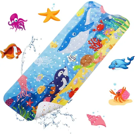 MATA ANTYPOŚLIZGOWA DO WANNY 100×40 CM Z 200 PRZYSSAWKAMI