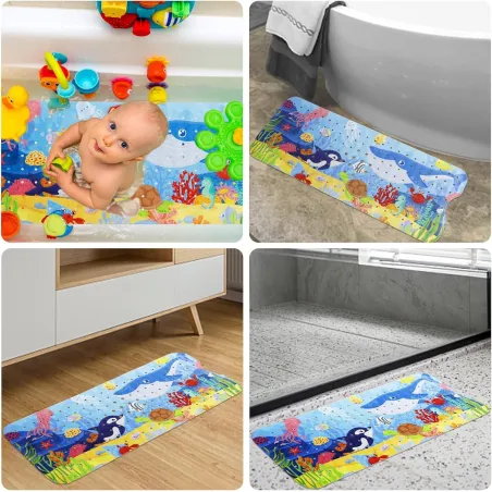 Mata Antypoślizgowa Do Wanny 100×40 Cm Z 200 Przyssawkami