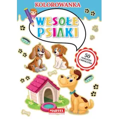 WESOŁE PSIAKI KOLOROWANKA - Martel