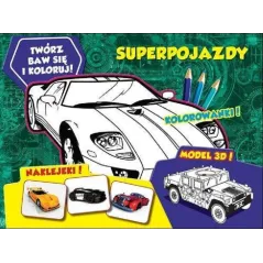 TWÓRZ BAW SIĘ I KOLORUJ SUPERPOJAZDY - MCD