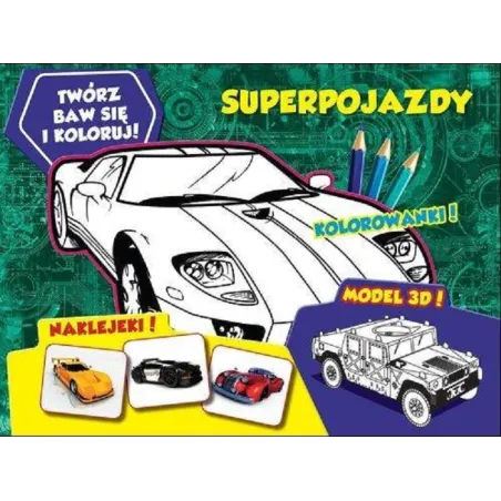 TWÓRZ BAW SIĘ I KOLORUJ SUPERPOJAZDY - MCD