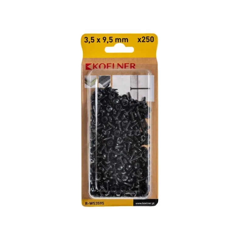 WKRĘT FOSFATOWANY SAMOWIERCĄCY DO METALU 3,5 X 95 MM 250 SZTUK WKRĘT FOSFATOWANY SAMOWIERCĄCY DO METALU 3,5 X 95 MM 250 SZTUK