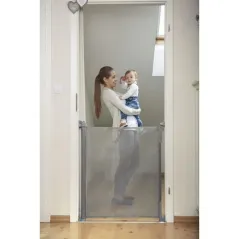 BARIERKA OCHRONNA ROZWIJANA LIONELO TULIA GREY DO 145 CM - ŁATWY MONTAŻ
