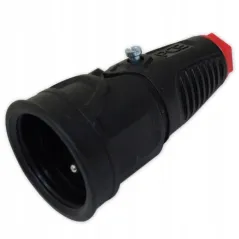 GNIAZDO PRZENOŚNE GUMOWE JEDNOFAZOWE 10/16A 2P+Z 230V PCE