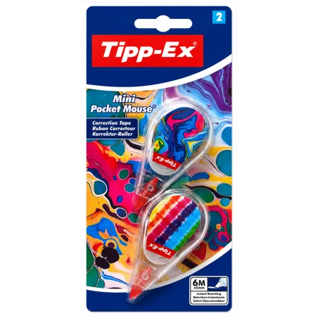 Korektor W Taśmie Mini Pocket Mouse 2 Sztuki Tipp-Ex Korektor W Taśmie Mini Pocket Mouse 2 Sztuki Tipp-Ex