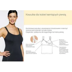 Koszulka Dla Kobiet W Ciąży I Karmiących Piersią Tank Top Rozmiar S Grafitowa Medela