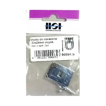 Zawieszki Do Obrazków Ocynkowane Hsi 33 X 24 Mm Stalowe Mocowania Do Ram