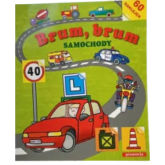 BRUM, BRUM SAMOCHODY. NAKLEJANKI