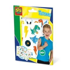TATUAŻE DLA DZIECI 50 SZT. ZESTAW KREATYWNY SES CREATIVE 3+ - SES Creative