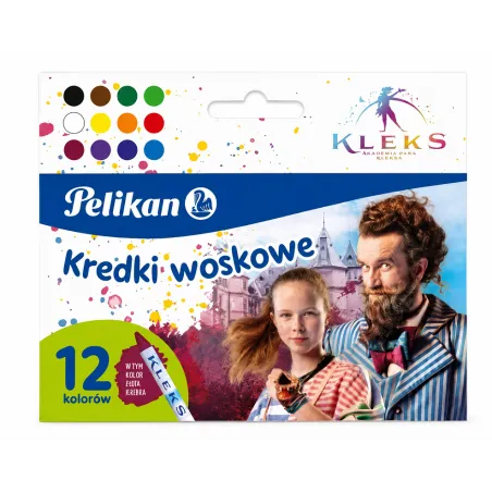 Kredki Woskowe 12 Kolorów Pelikan Kredki Woskowe 12 Kolorów Pelikan