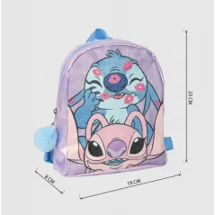 PLECAK PRZEDSZKOLNY BROKATOWY STITCH 23 CM