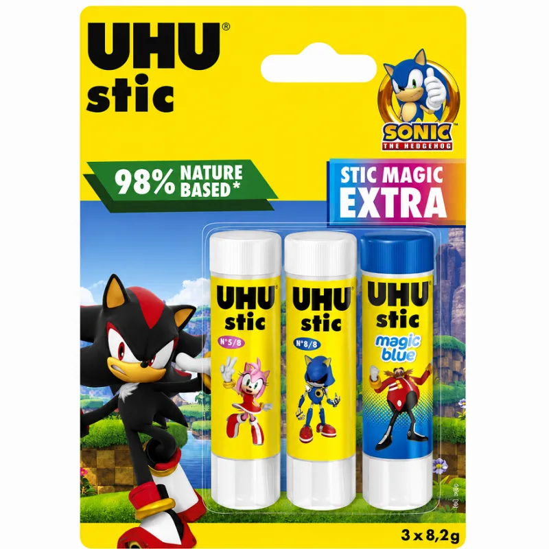KLEJ W SZTYFCIE SONIC 3 SZT. UHU KLEJ W SZTYFCIE SONIC 3 SZT. UHU
