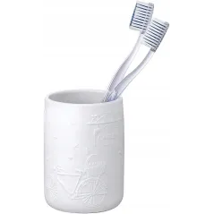 CERAMICZNY KUBEK NA SZCZOTECZKĘ DO ZĘBÓW I PASTĘ WENKO GARDEN - Wenko