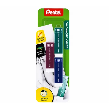 Gumka Ołówkowa 3 Sztuki Pentel Gumka Ołówkowa 3 Sztuki Pentel