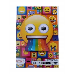 BLOK RYSUNKOWY BIAŁY EMOJI A4 20 KARTEK ST. MAJEWSKI