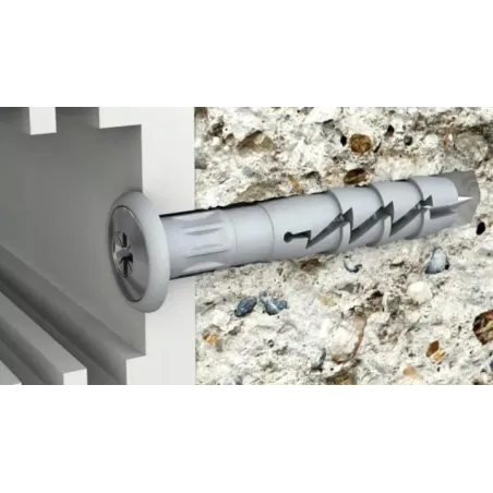 Kołek Wbijany Uniwersalny ×40 Mm 100 Szt. Z Kołnierzem Rawlplug R-Fx-N-06K040