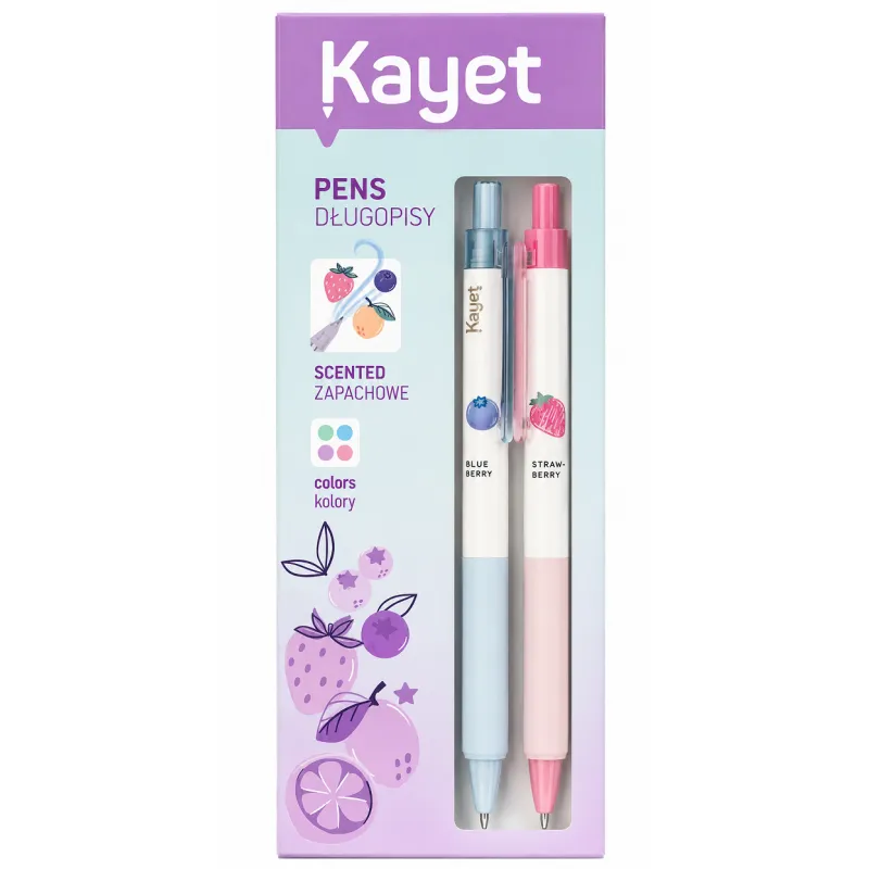 DŁUGOPISY ZAPACHOWE KAYET 3 SZTUKI DŁUGOPISY ZAPACHOWE KAYET 3 SZTUKI