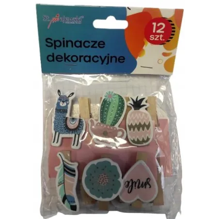 SPINACZE DEKORACYJNE 12 SZTUK MIX WZORÓW ST. MAJEWSKI