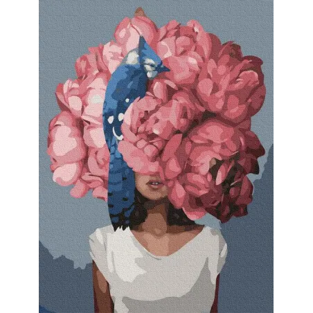 MALOWANIE PO NUMERACH PIWONIA AMY JUDD 30 X 40 CM TWOJE HOBBY