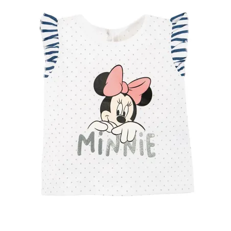 T-Shirt Dziewczęcy Biały W Kropki Myszka Minnie 68 Cm Cool Club
