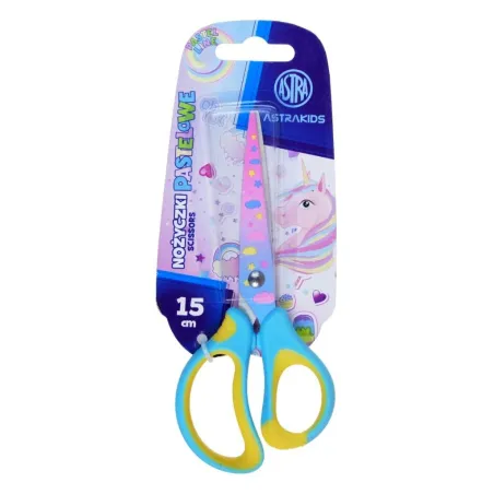 NOŻYCZKI SZKOLNE UNICORN 15 CM Z ERGONOMICZNYM UCHWYTEM ASTRA