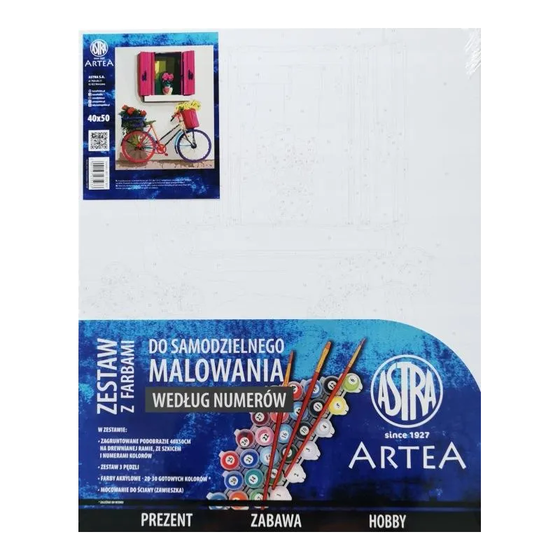 MALOWANIE PO NUMERACH ROWER OBRAZ 40 X 50 CM ASTRA