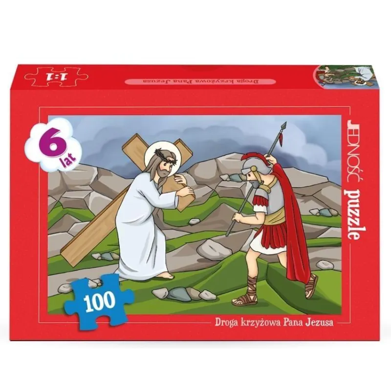 PUZZLE 100 ELEMENTÓW DROGA KRZYŻOWA PANA JEZUSA 6+ PUZZLE 100 ELEMENTÓW DROGA KRZYŻOWA PANA JEZUSA 6+