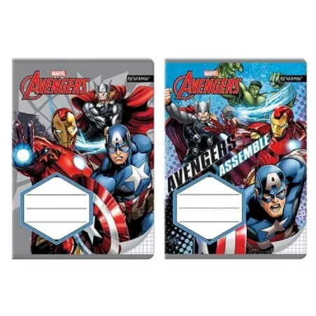 ZESZYT W KRATKĘ A5 Z MARGINESEM 32 KARTKI MARVEL AVENGERS