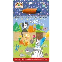 KOTKI. MALOWANKA WODNA Z FLAMASTREM