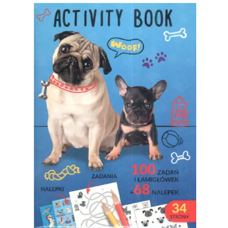 PSY. ACTIVITY BOOK. ŁAMIGŁÓWKI I NALEPKI - Derform