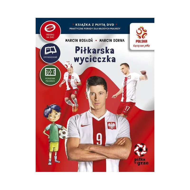 PZPN PIŁKA W GRZE PIŁKARSKA WYCIECZKA Marcin Rosłoń, Marcin Dorna - Papilon