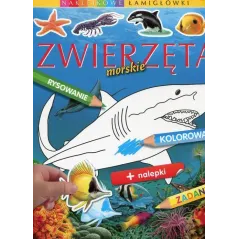 ZWIERZĘTA MORSKIE NAKLEJKOWE ŁAMIGŁÓWKI - Olesiejuk