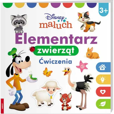 DISNEY MALUCH ELEMENTARZ ZWIERZĄT ĆWICZENIA 3+ - Ameet