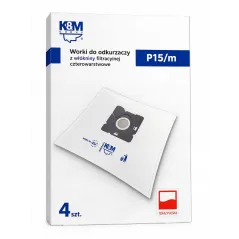 WORKI DO ODKURZACZA K&M P15/M 4-WARSTWOWE TEKSTYLNE 4 SZTUKI