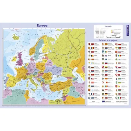 Mapa Europy Podkładka Na Biurko Mapa Europy Podkładka Na Biurko