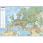 Europa Mapa Polityczna I Fizyczna Dwustronna Plansza Edukacyjna Na Ścianę I Biurko