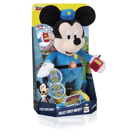 INTERAKTYWNA MYSZKA MICKEY POLICJANT Z DŹWIĘKIEM 28 CM 12M+ - IMC Toys