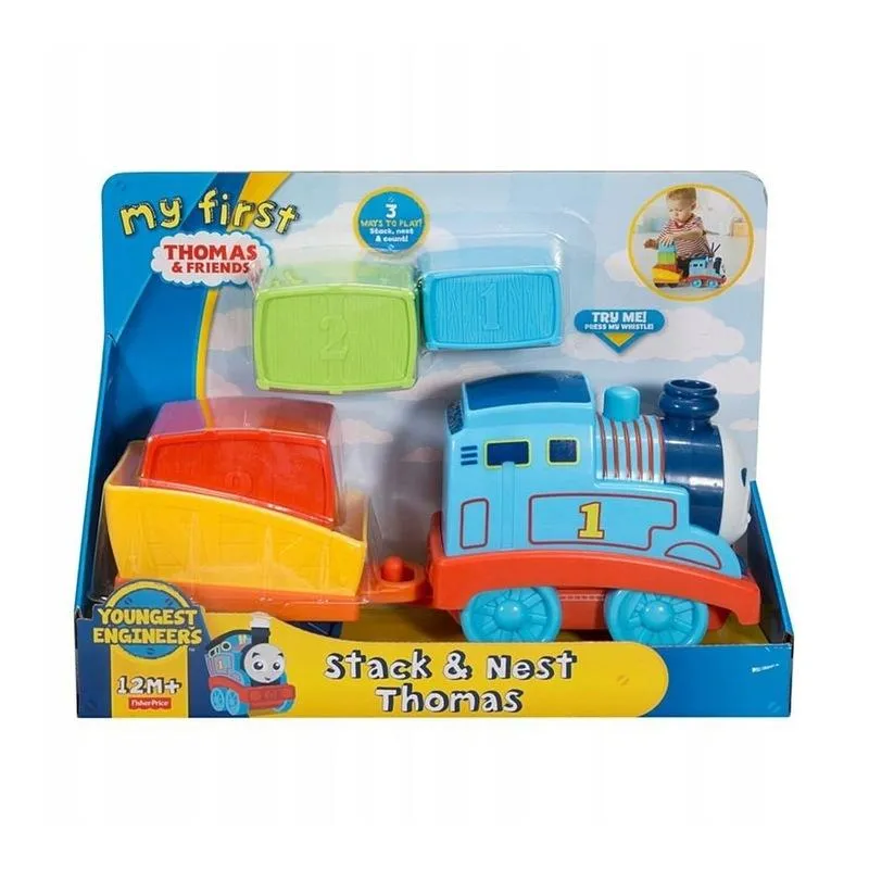 TOMEK I PRZYJACIELE MÓJ PIERWSZY TOMEK Z KLOCKAMI FISHER PRICE 12M+ - Mattel