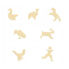 Gra Tangram Silver Łamigłówka Logiczna Alexander 4+