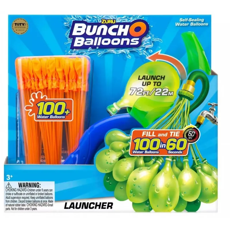 BUNCH O BALLOONS WYRZUTNIA Z BALONAMI + 100 BALONÓW 3+ - Zuru