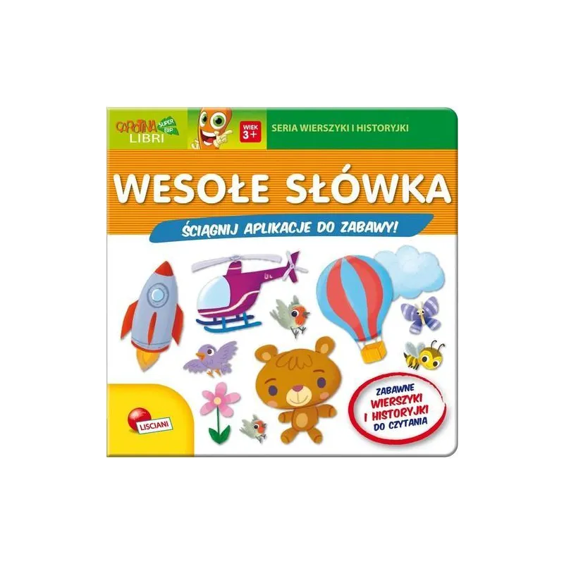 KSIĄŻECZKI CAROTINY WESOŁE SŁÓWKA 3+ - Lisciani