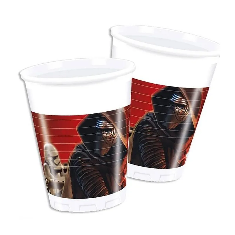KUBEK PLASTIKOWY STAR WARS THE FORCE 8 SZT. 200 ML - Procos